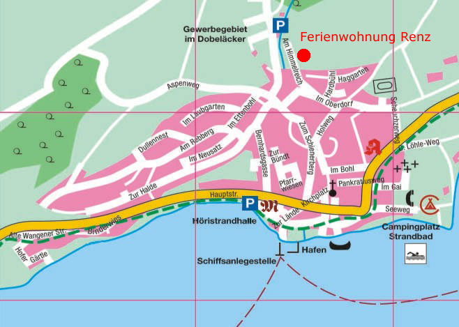 Ortsplan Wangen